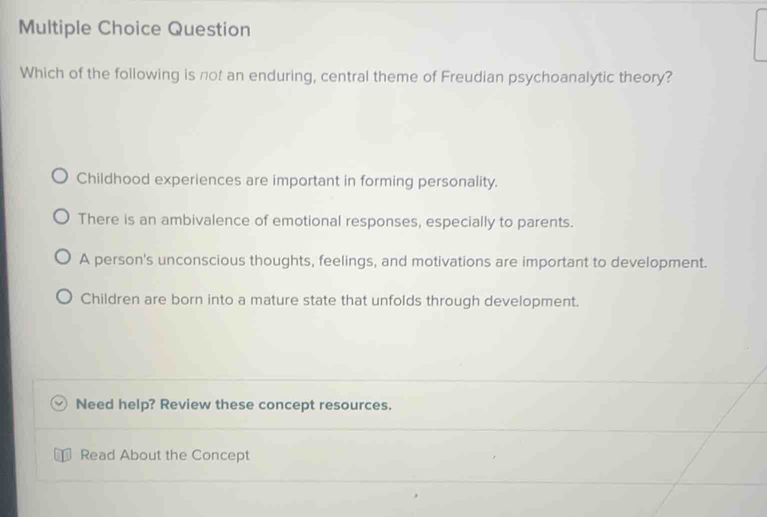 multiple choice question which of the following is not an enduring, cen…