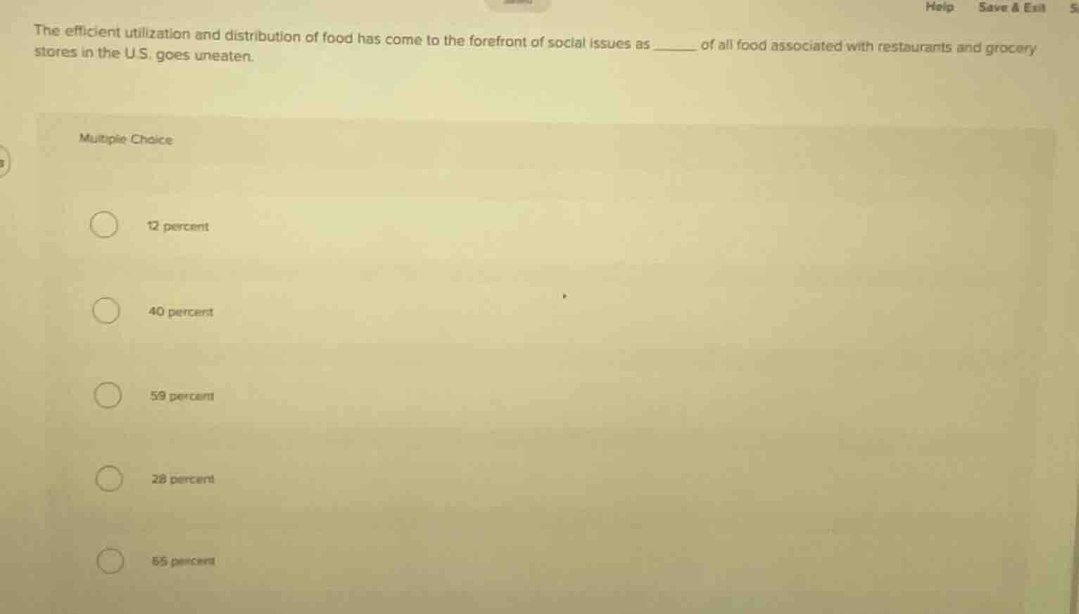 the efficient utilization and distribution of food has come to the fore…