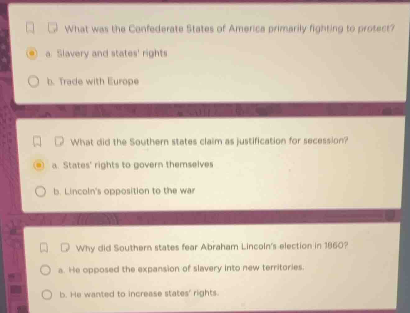 what was the confederate states of america primarily fighting to protec…