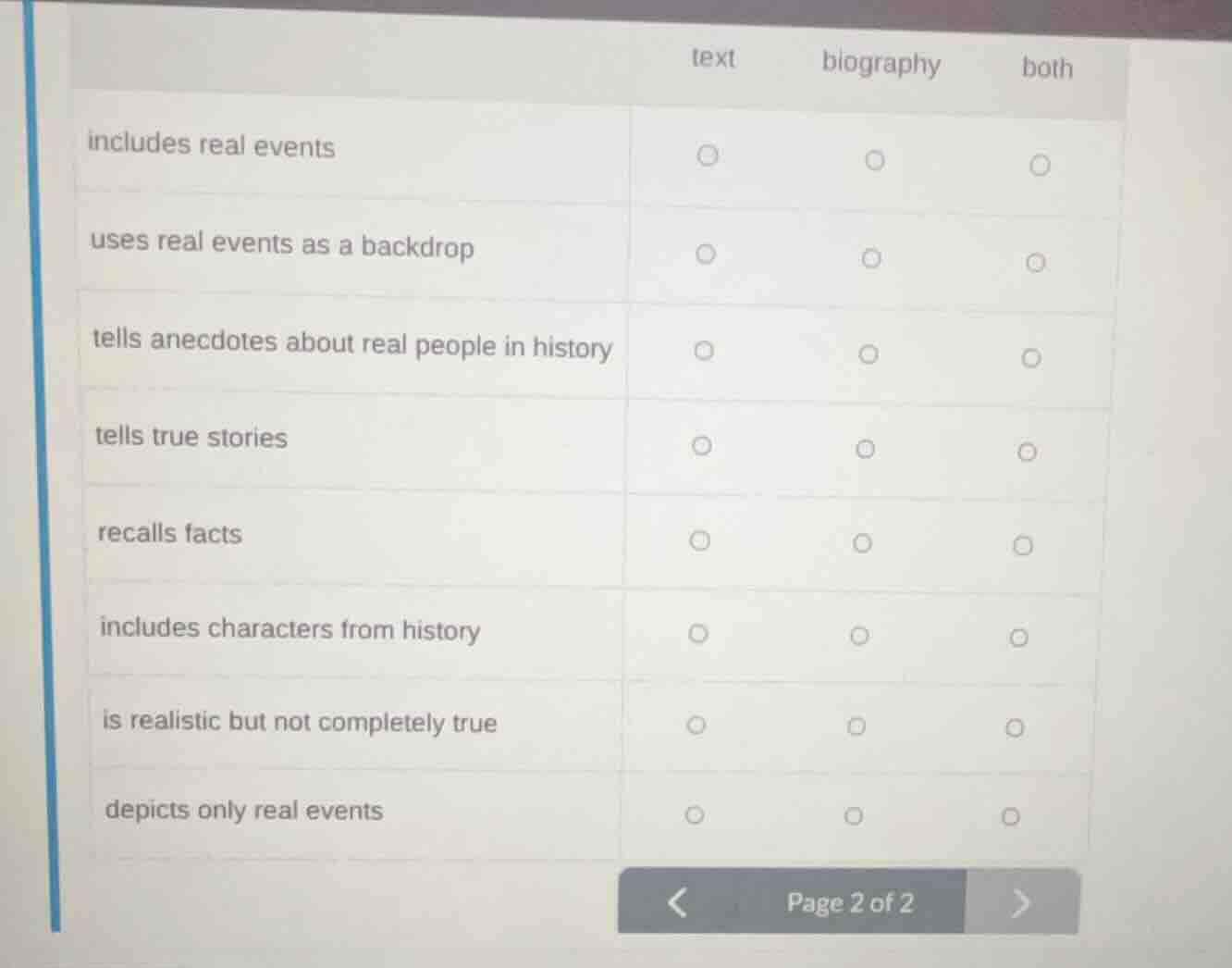text biography both includes real events uses real events as a backdrop…