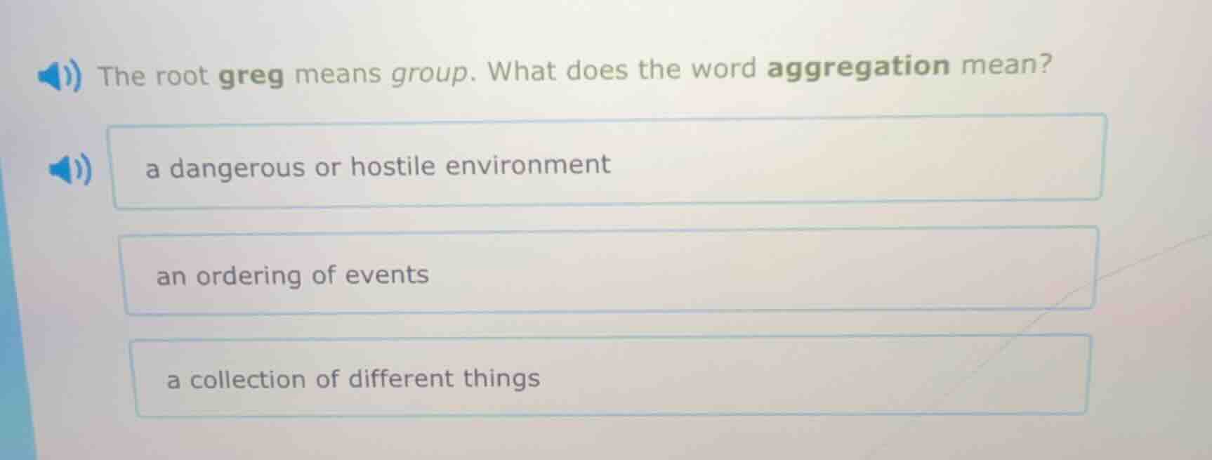 the root greg means group. what does the word aggregation mean? a dange…