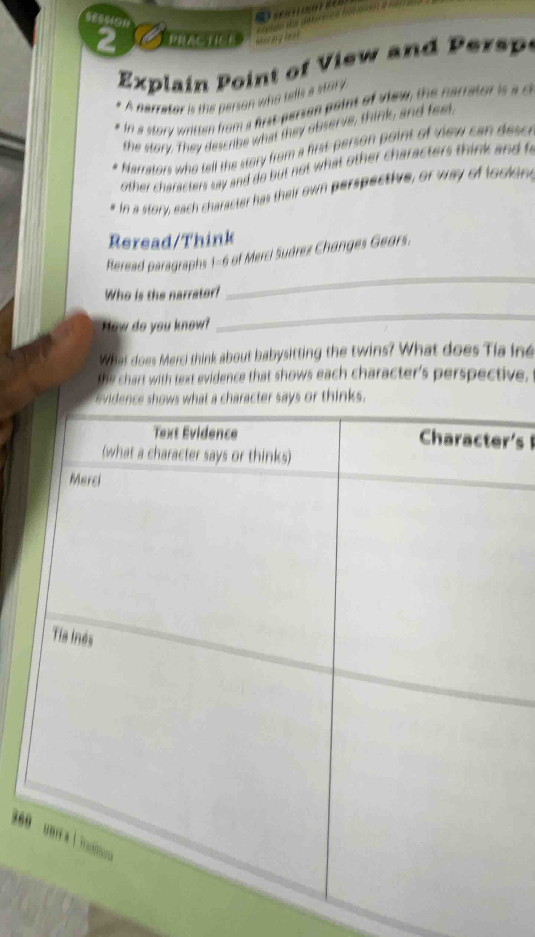 explain point of view and perspe - a narrator is the person who tells a…