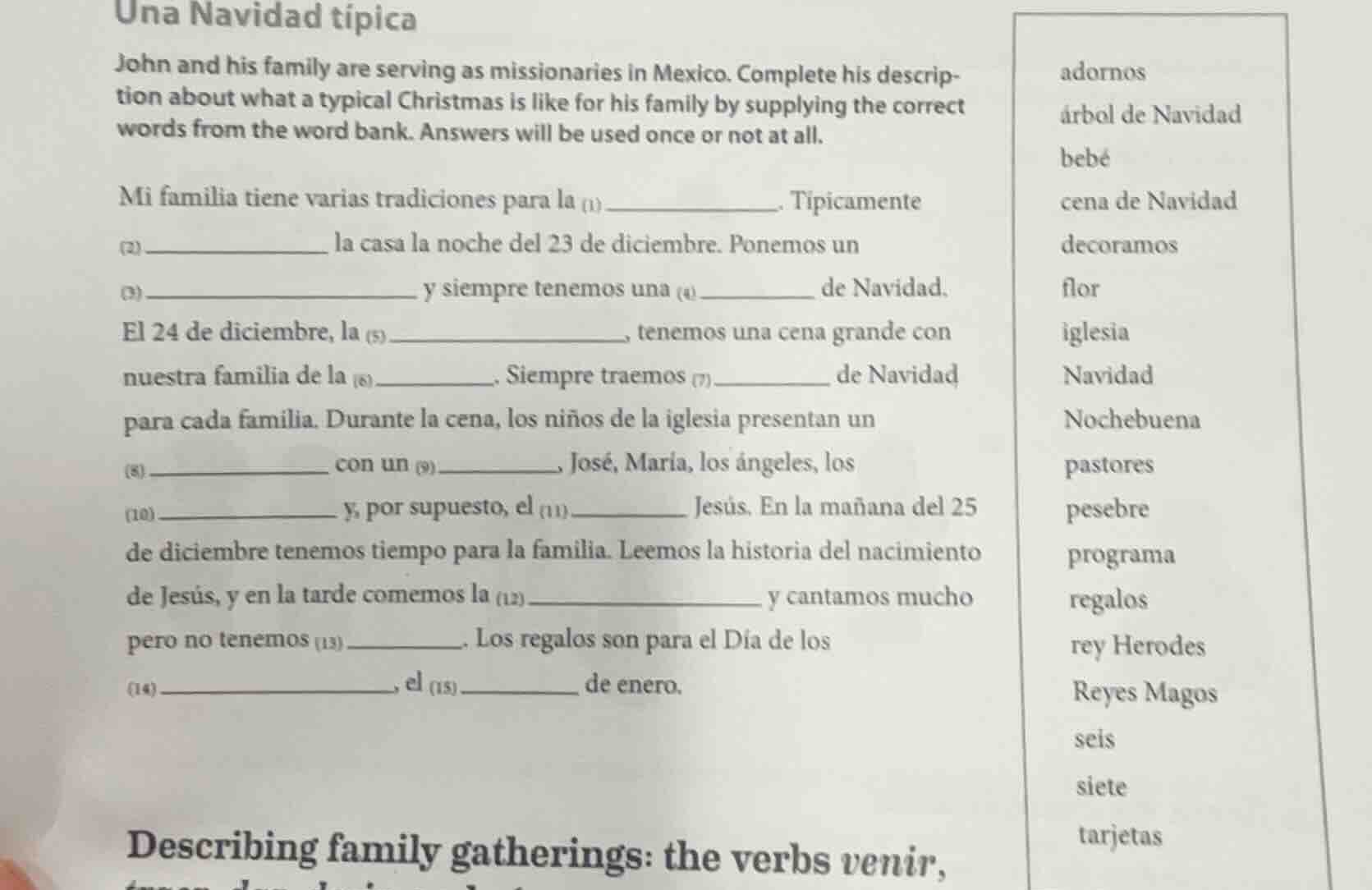 una navidad típica john and his family are serving as missionaries in m…