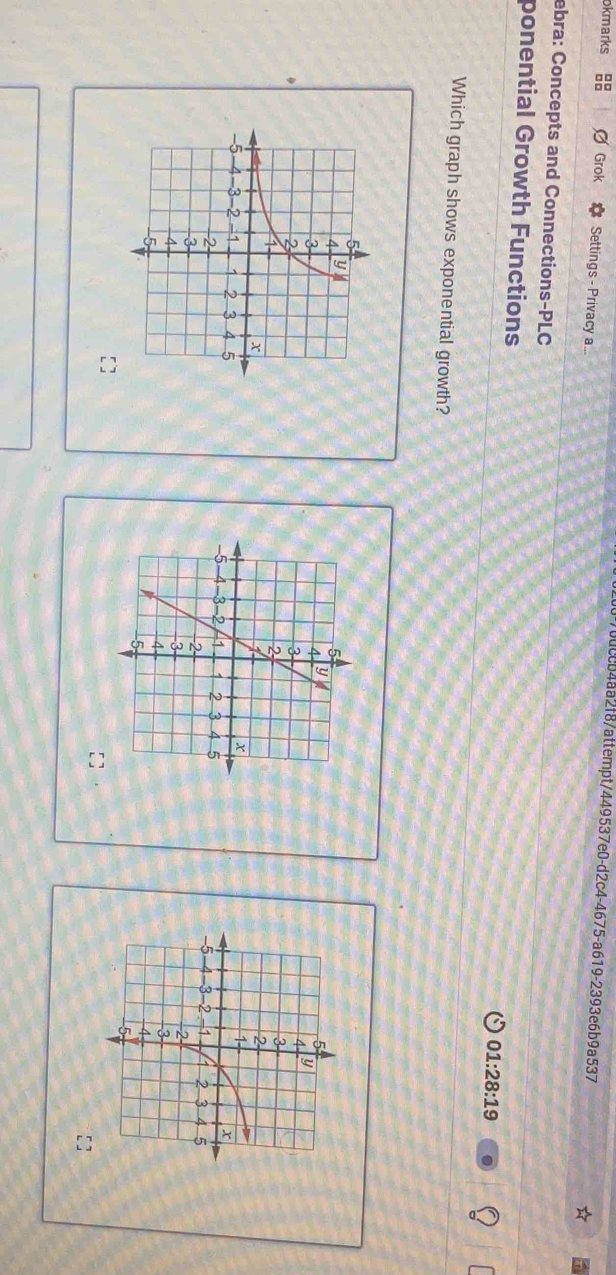which graph shows exponential growth?