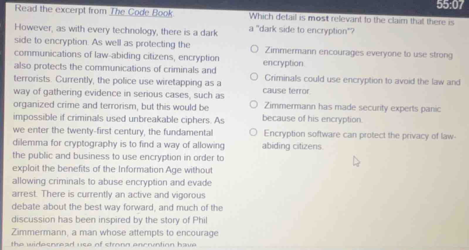 read the excerpt from the code book. however, as with every technology,…
