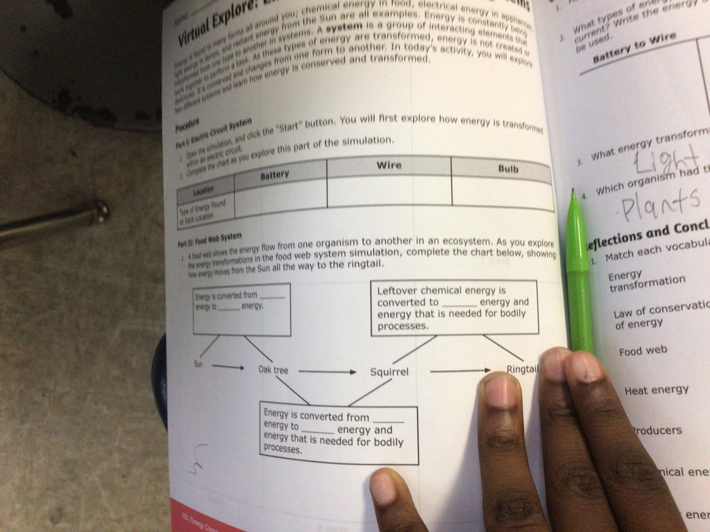 virtual explore: energy is found in many forms all around you: chemical…