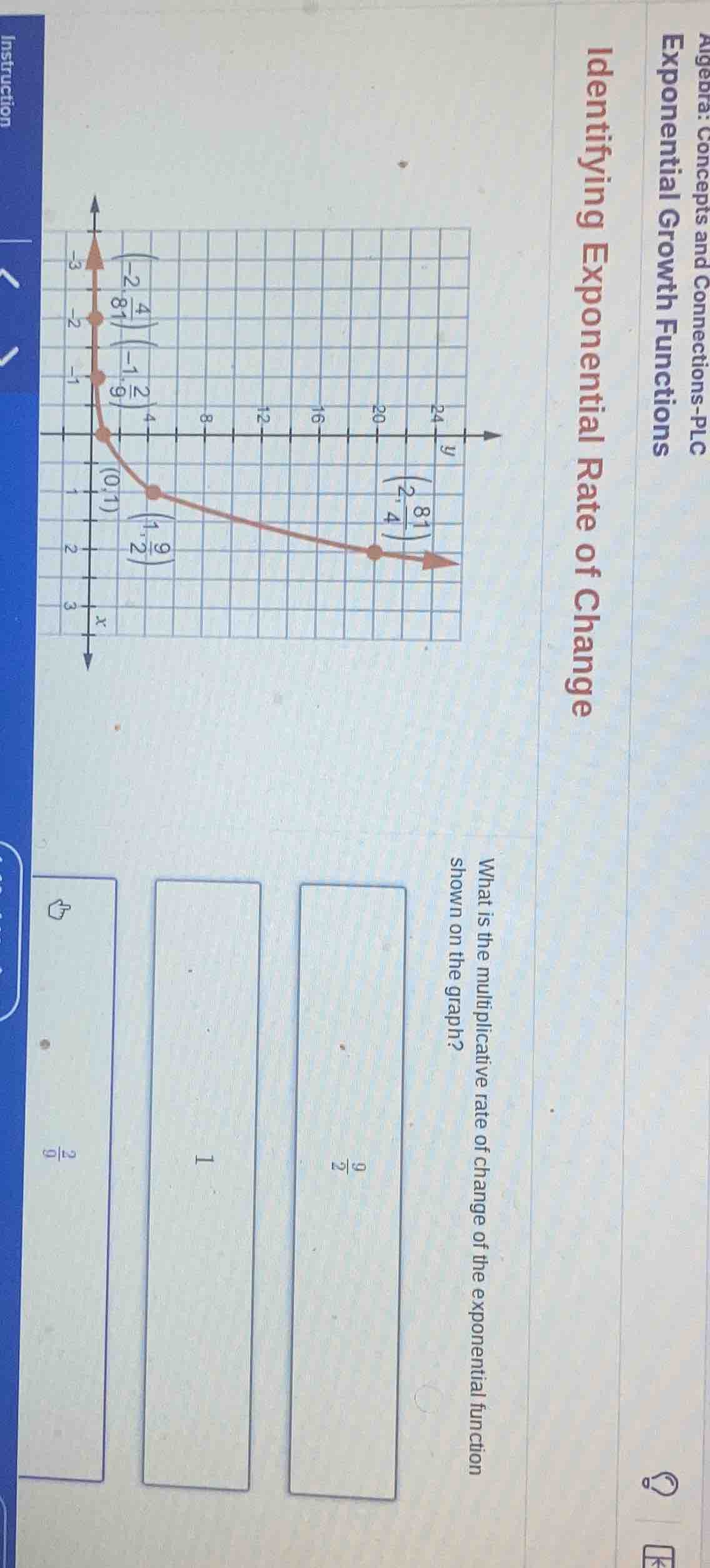 algebra: concepts and connections - plc exponential growth functions id…
