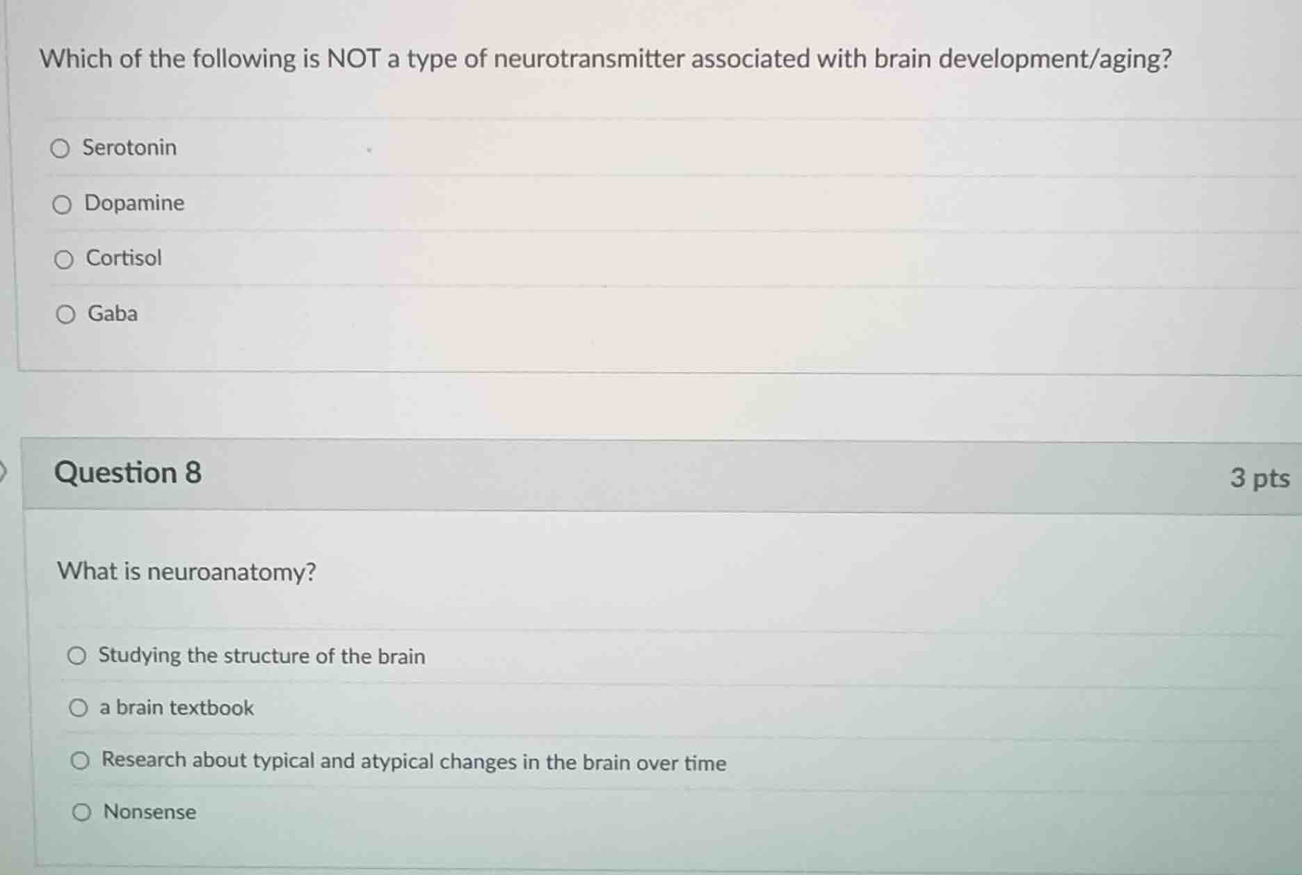 which of the following is not a type of neurotransmitter associated wit…