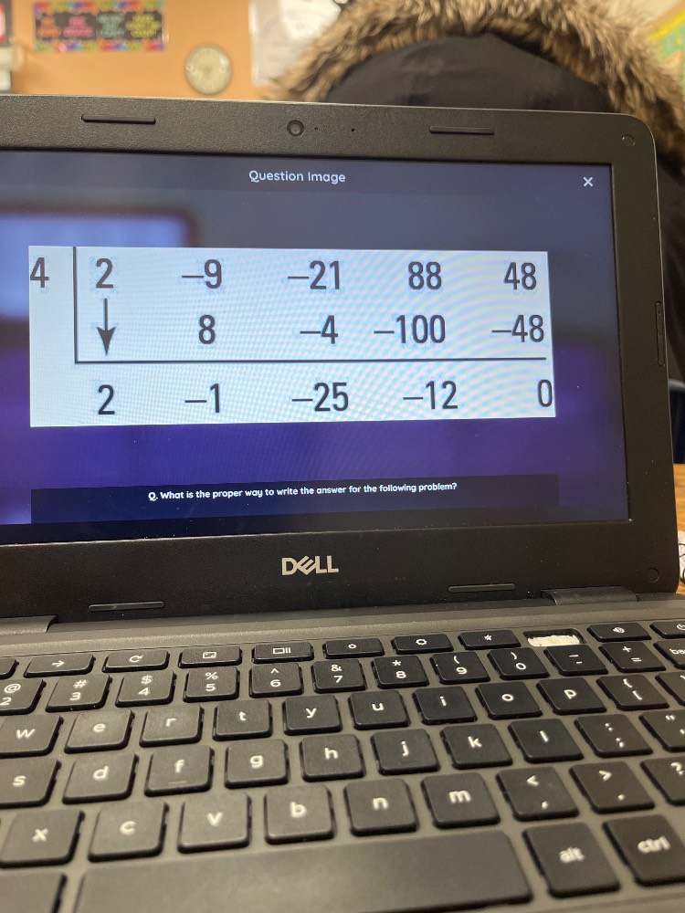 q. what is the proper way to write the answer for the following problem?