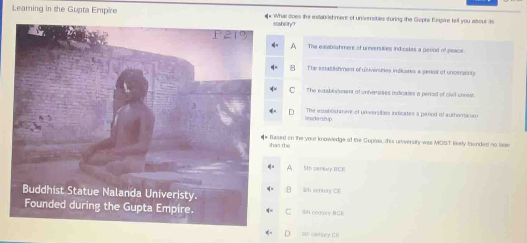 learning in the gupta empire what does the establishment of universitie…