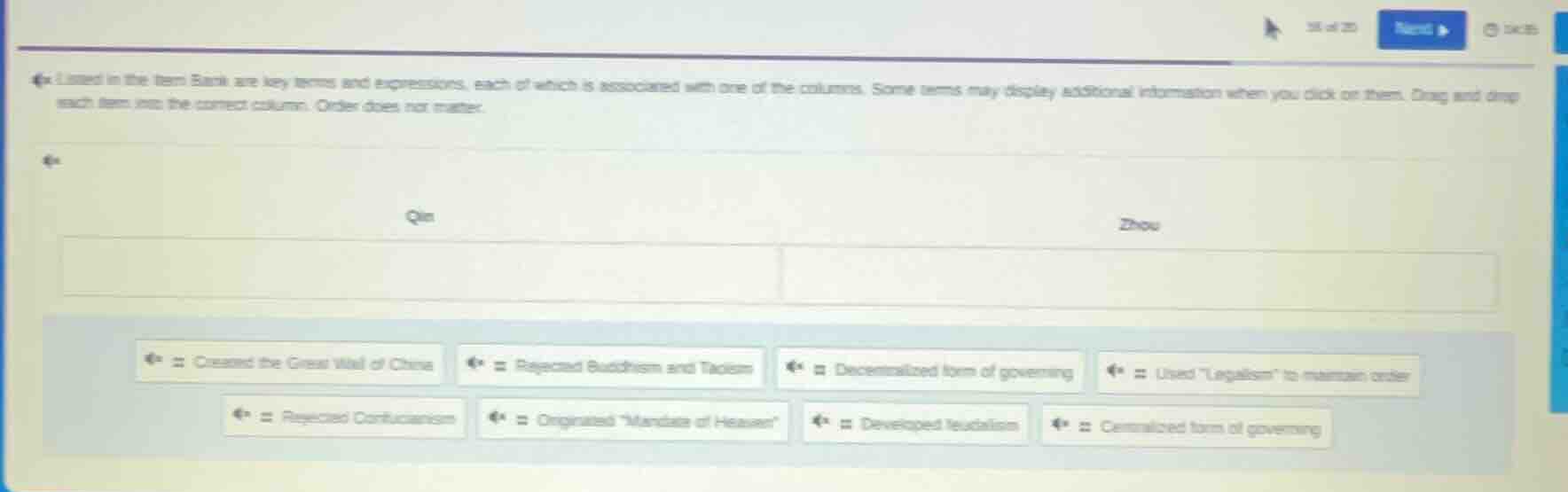 listed in the item bank are key terms and expressions, each of which is…