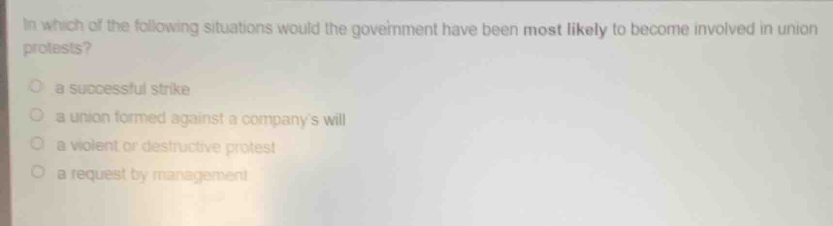 in which of the following situations would the government have been mos…