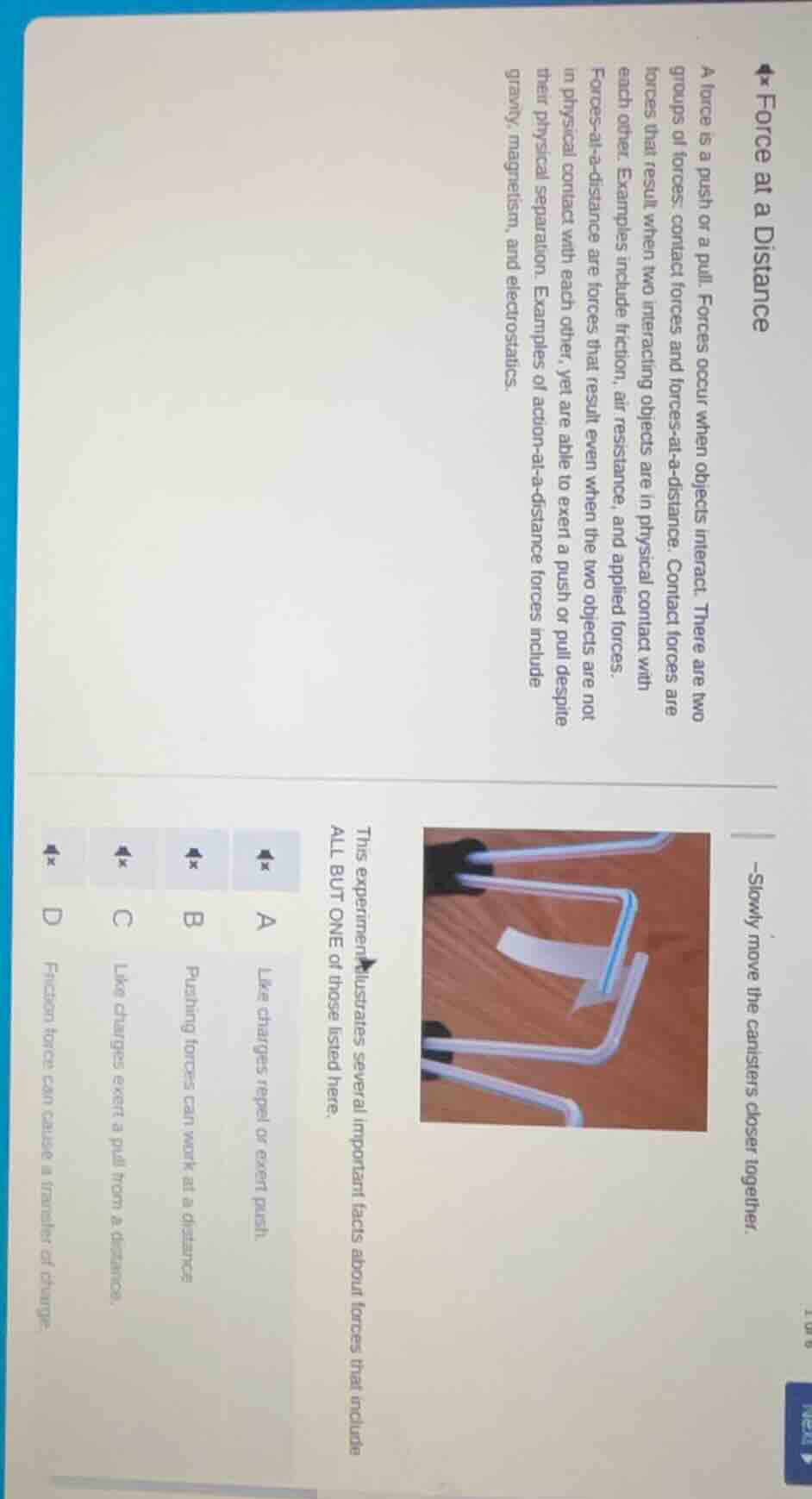 force at a distance a force is a push or a pull. forces occur when obje…