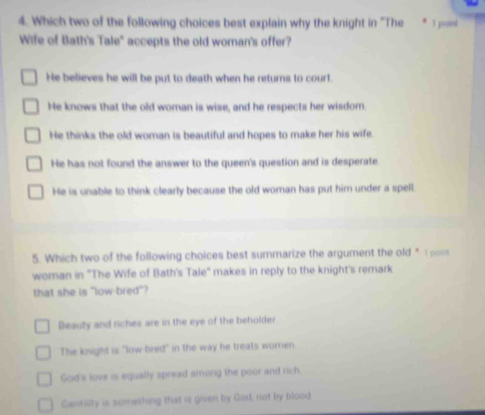 4. which two of the following choices best explain why the knight in \t…