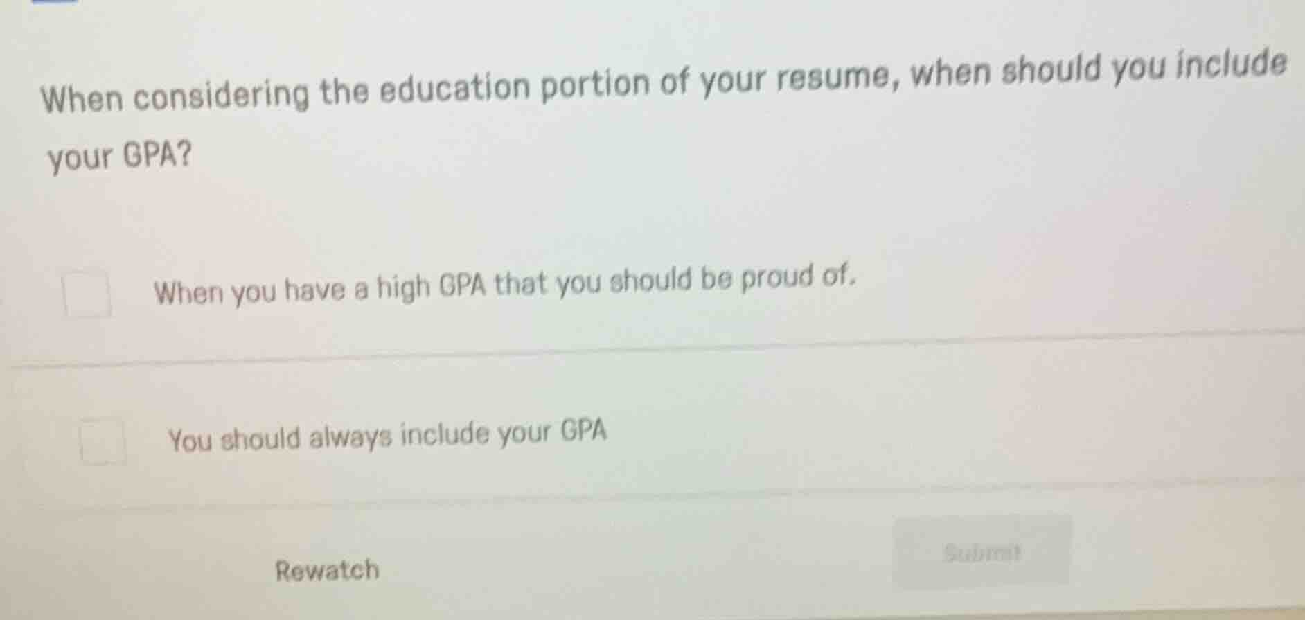 when considering the education portion of your resume, when should you …