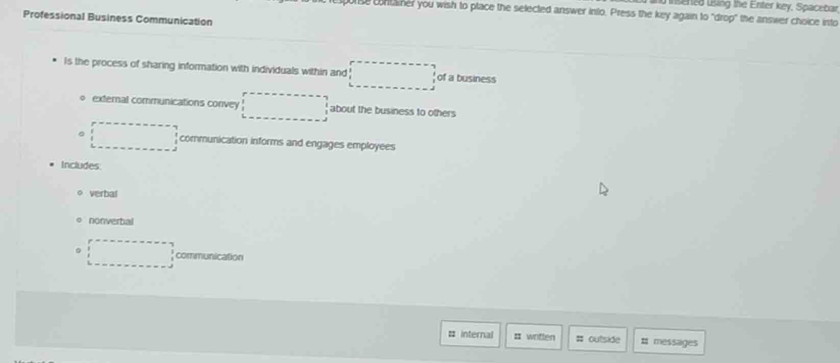 professional business communication - is the process of sharing informa…