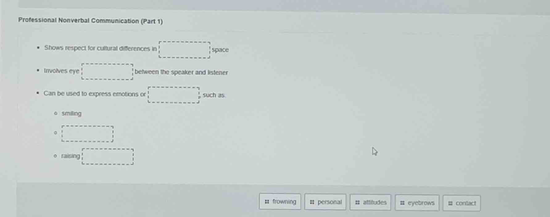 professional nonverbal communication (part 1) - shows respect for cultu…