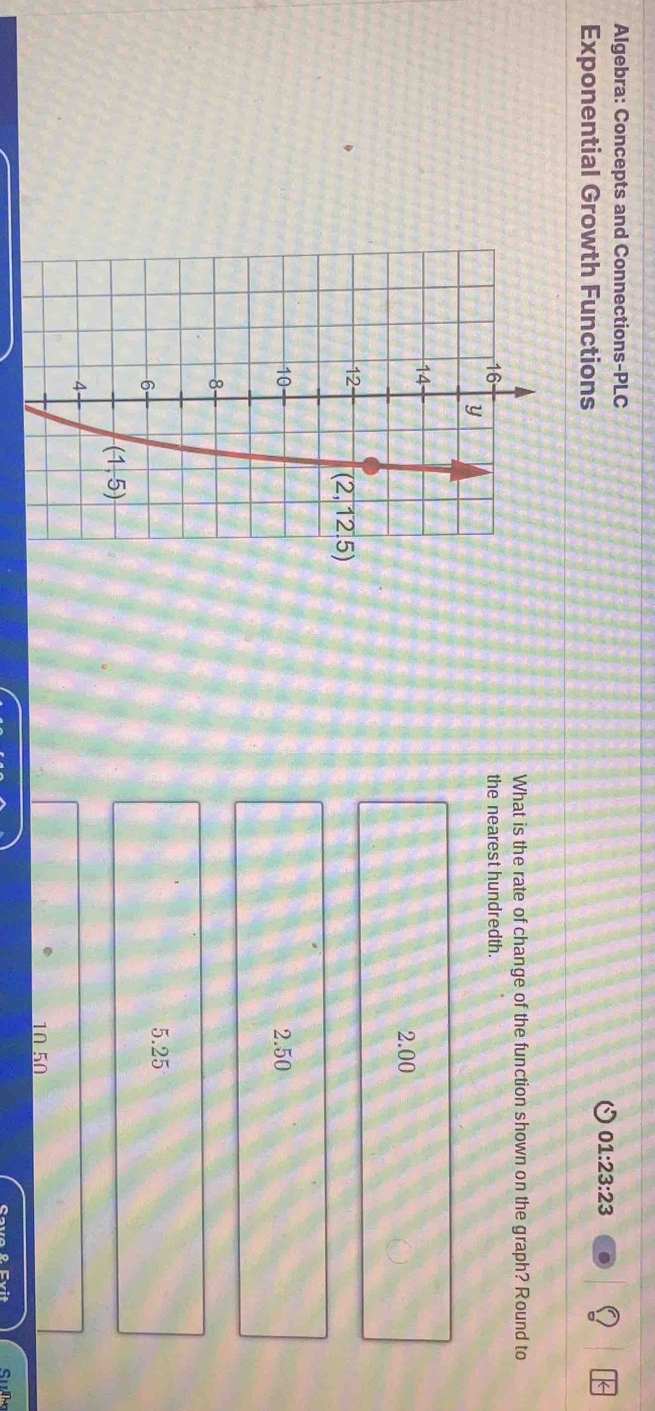 algebra: concepts and connections - plc exponential growth functions wh…