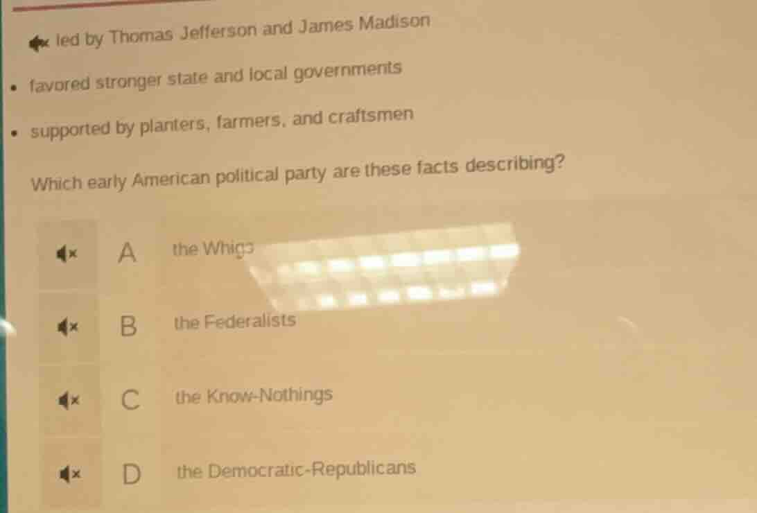 led by thomas jefferson and james madison - favored stronger state and …