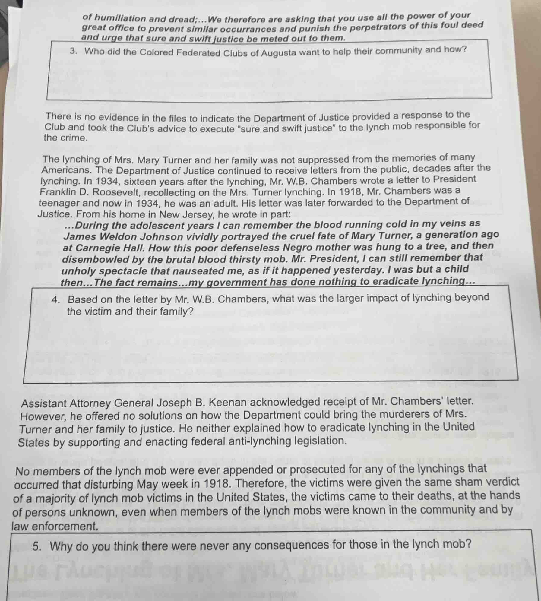 of humiliation and dread;…we therefore are asking that you use all the …