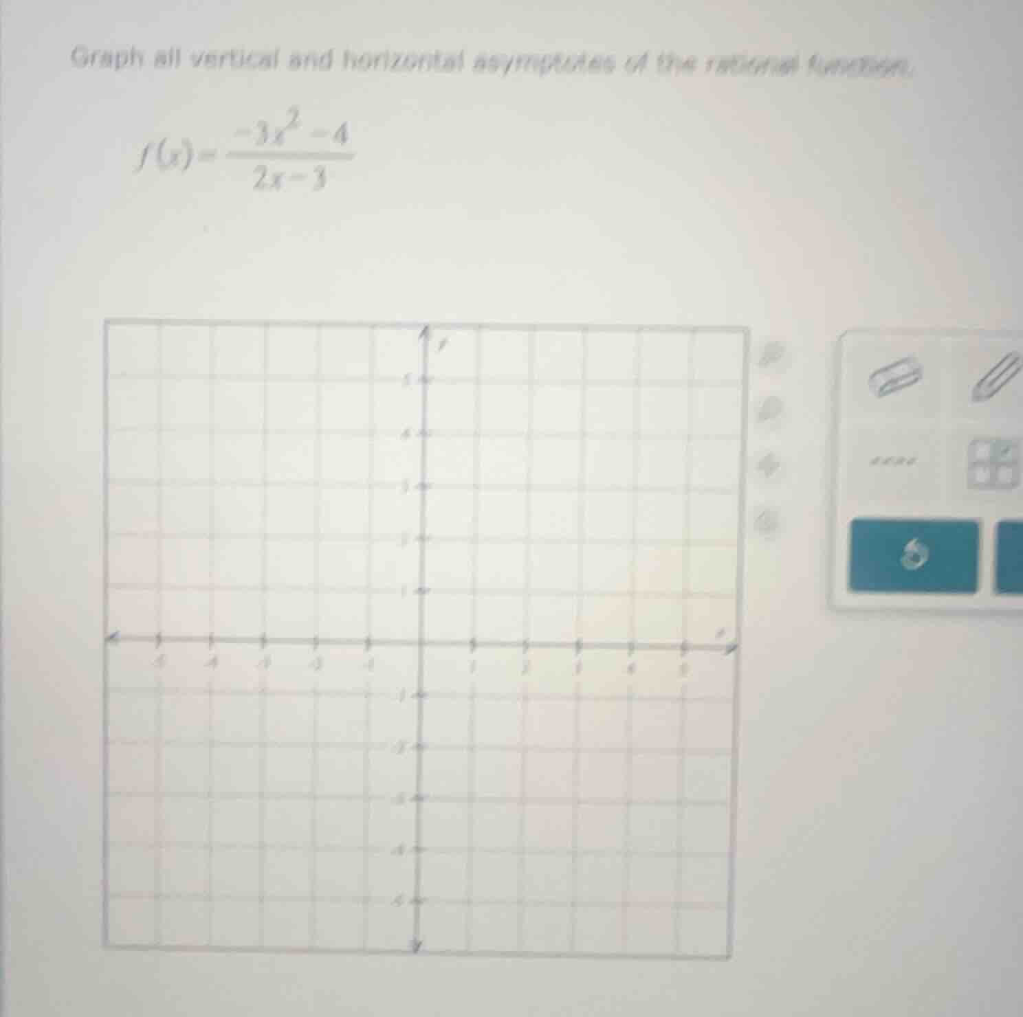 graph all vertical and horizontal asymptotes of the rational function. …