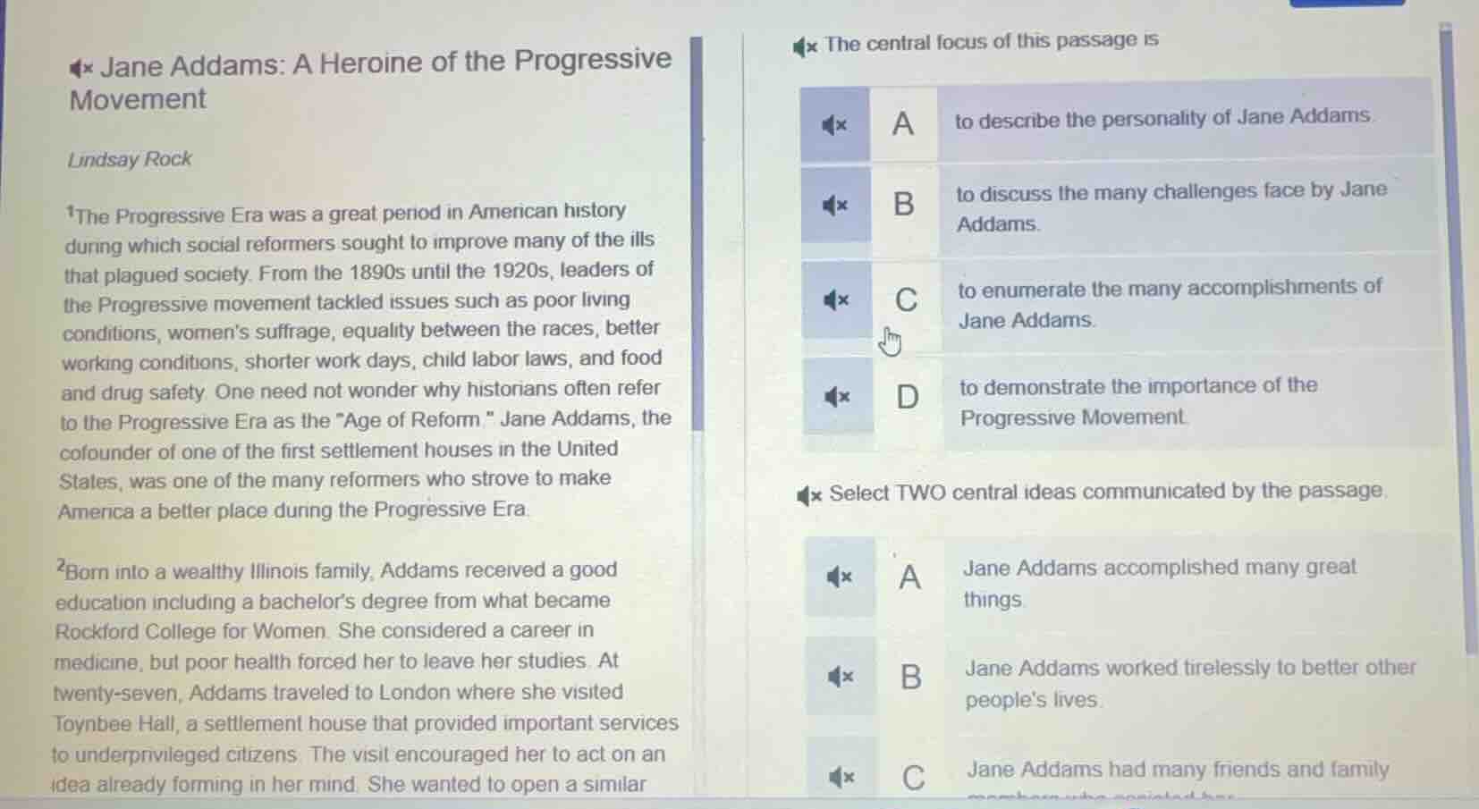 jane addams: a heroine of the progressive movement lindsay rock 1the pr…