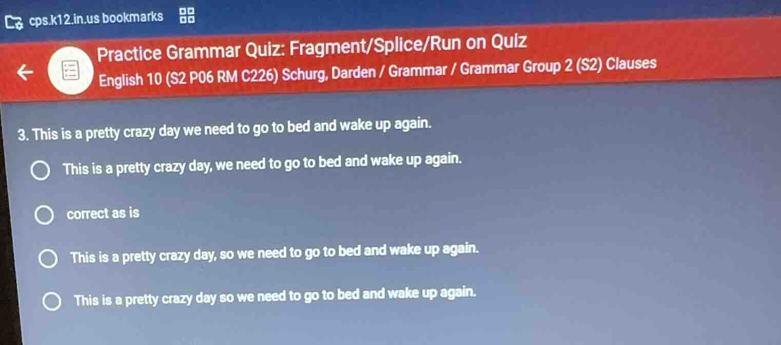 3. this is a pretty crazy day we need to go to bed and wake up again. t…