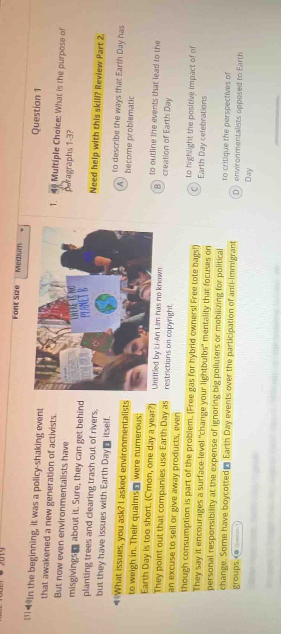 question 1 1. multiple choice: what is the purpose of paragraphs 1 - 3?…