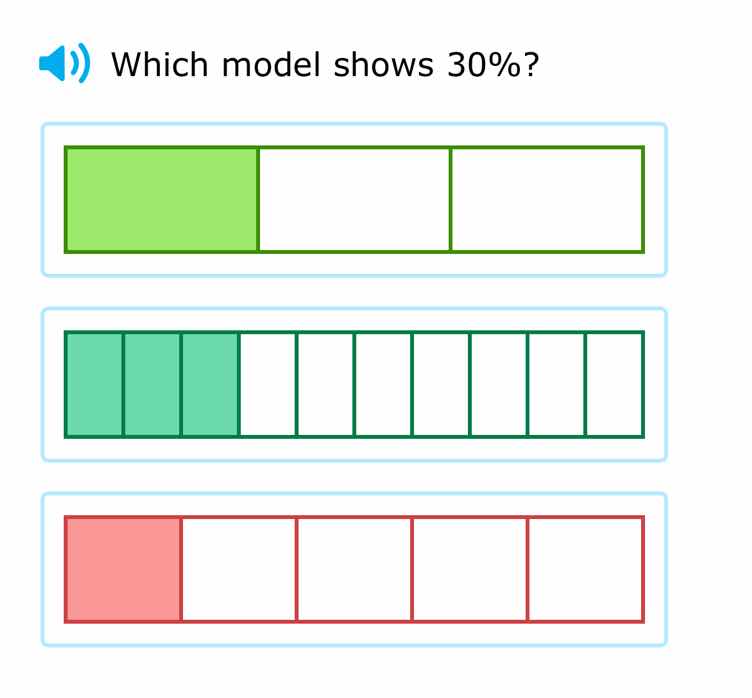 which model shows 30%?