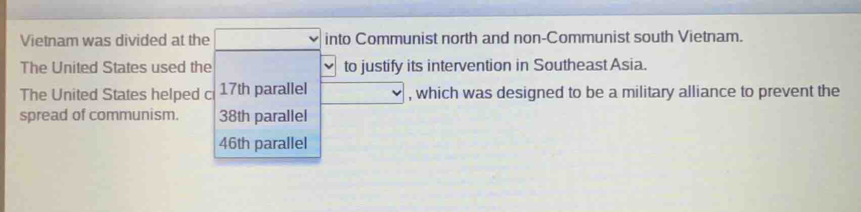 vietnam was divided at the into communist north and non - communist sou…