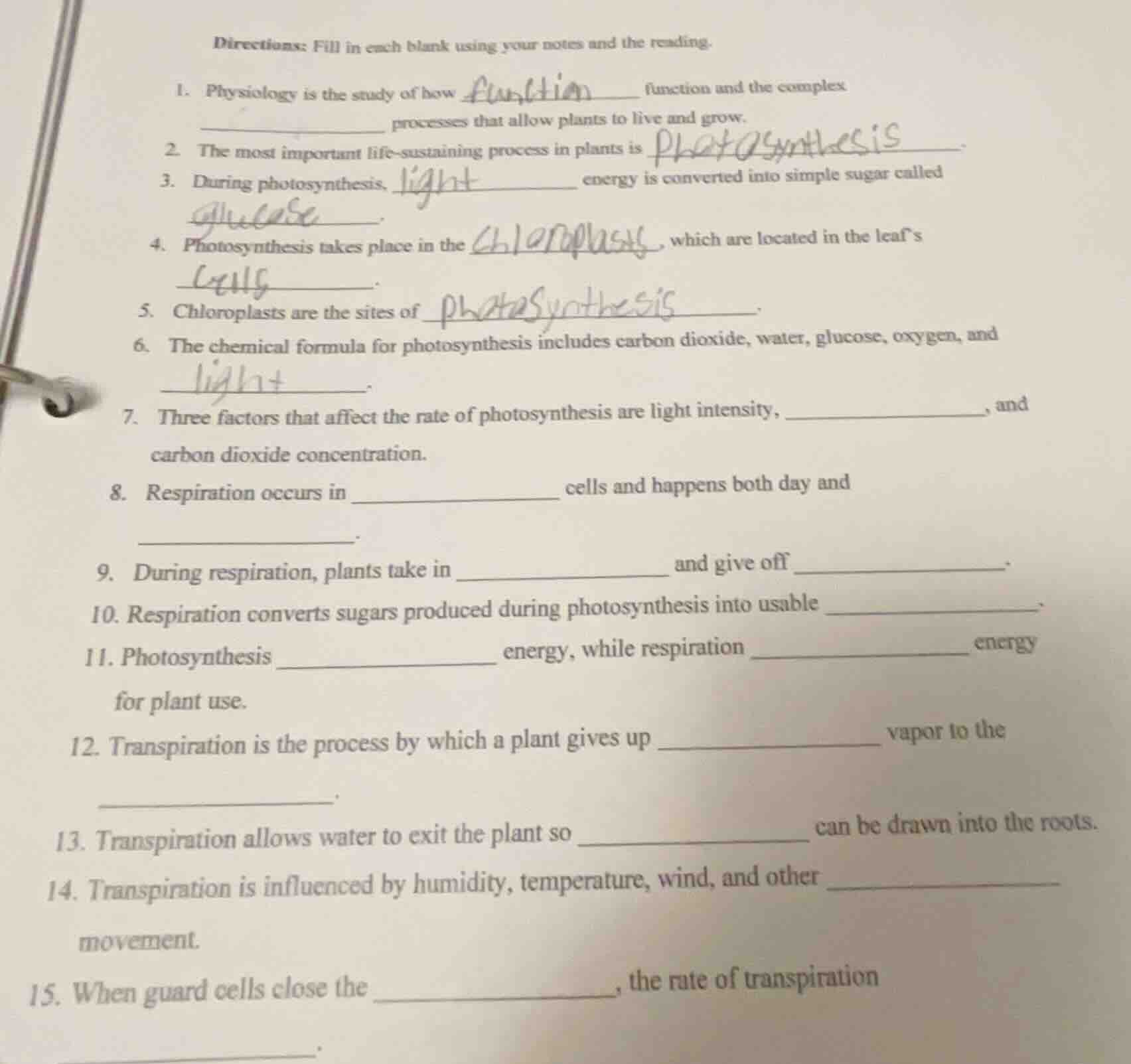 directions: fill in each blank using your notes and the reading. 1. phy…