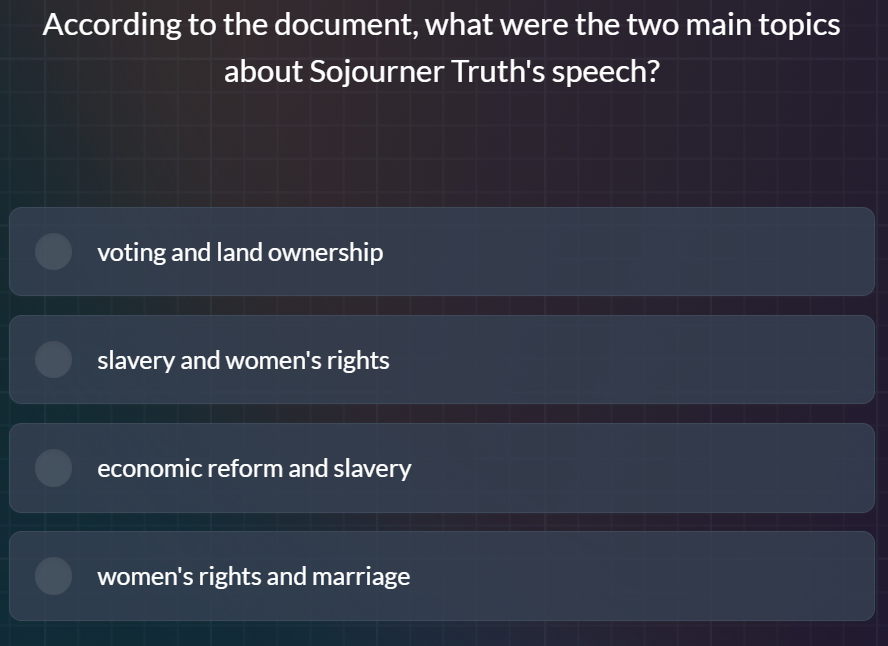according to the document, what were the two main topics about sojourne…