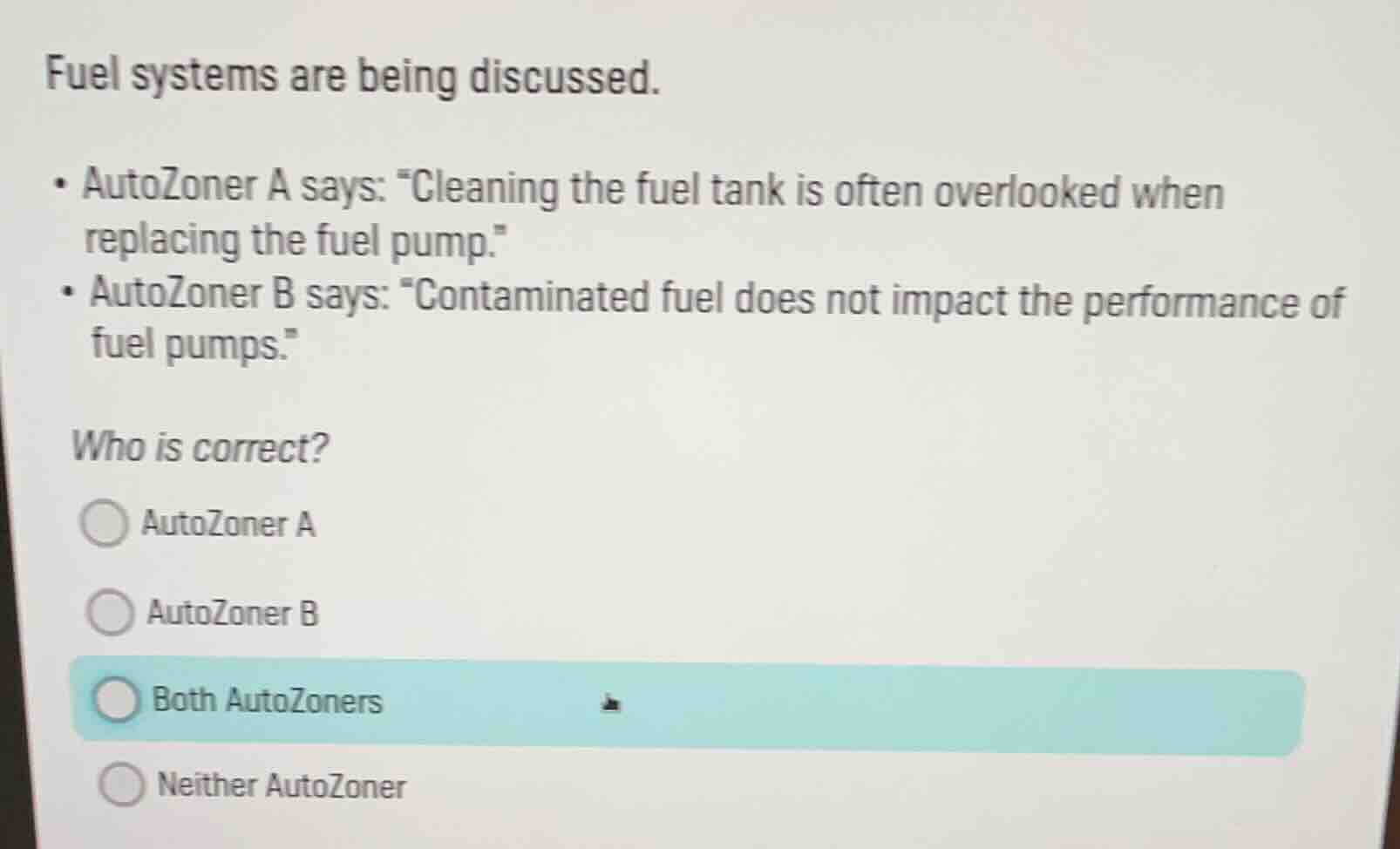 fuel systems are being discussed. - autozoner a says: \cleaning the fue…