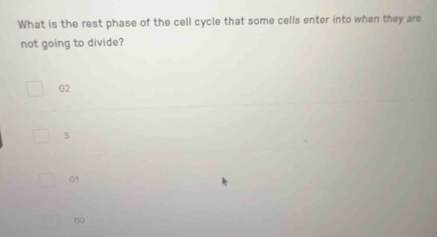 what is the rest phase of the cell cycle that some cells enter into whe…