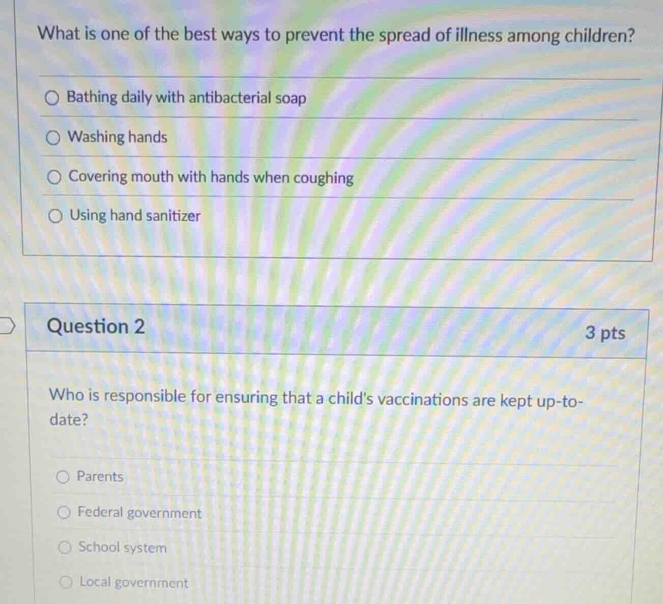 what is one of the best ways to prevent the spread of illness among chi…