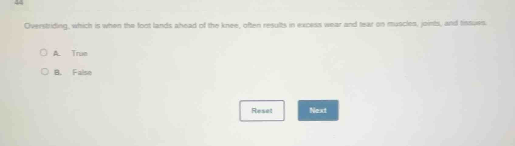 overstriding, which is when the foot lands ahead of the knee, often res…