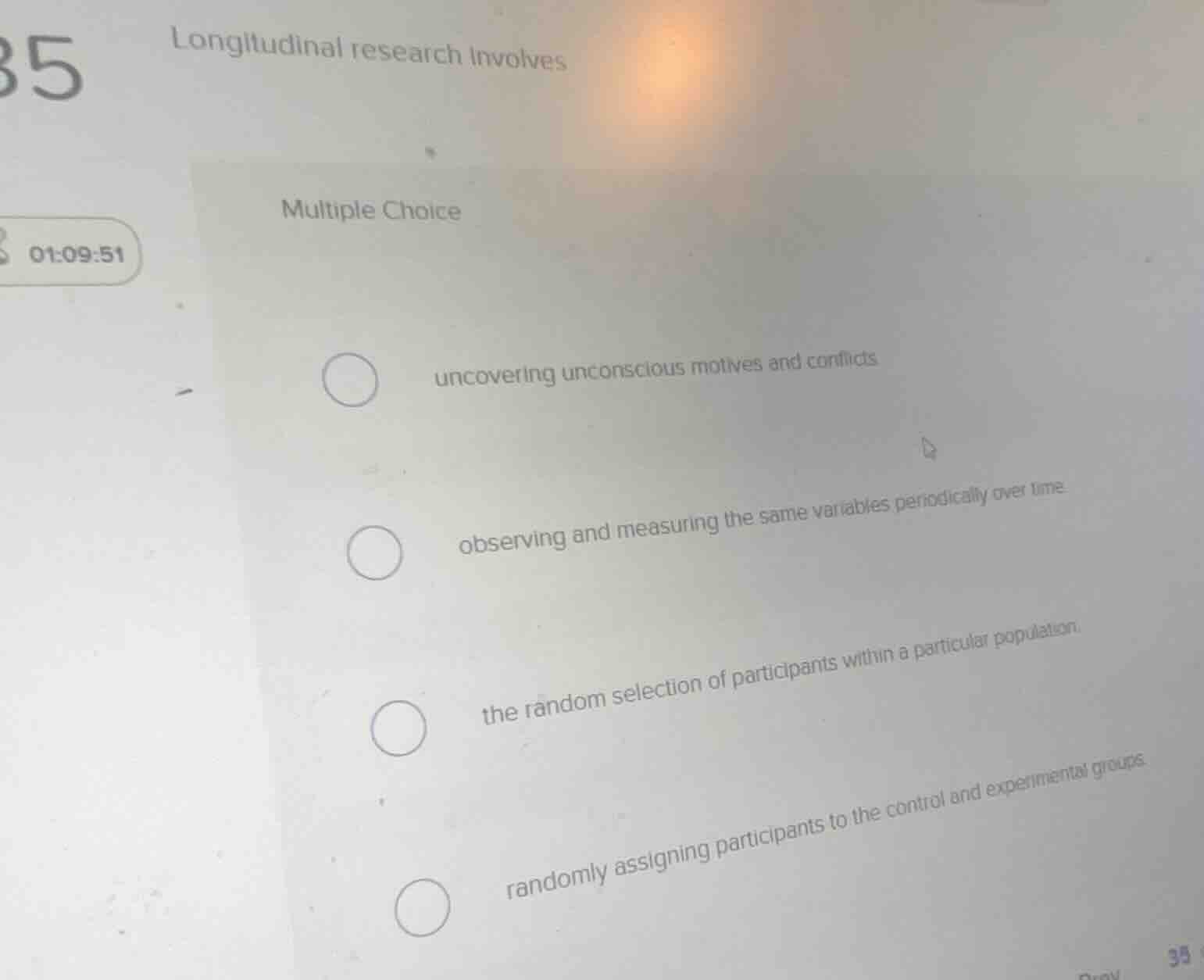 longitudinal research involves multiple choice uncovering unconscious m…