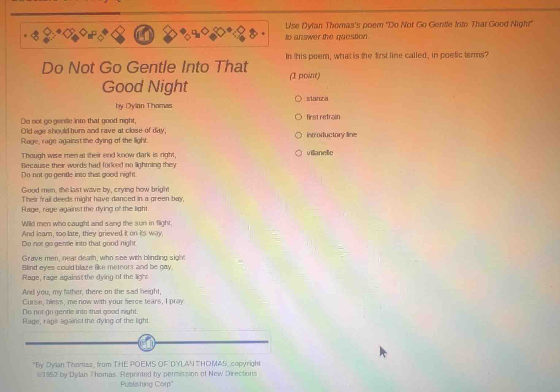 do not go gentle into that good night by dylan thomas do not go gentle …