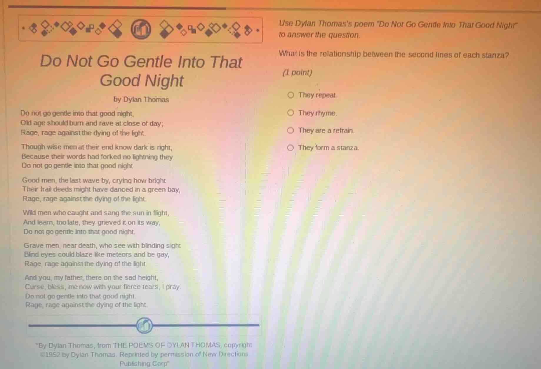 do not go gentle into that good night by dylan thomas do not go gentle …