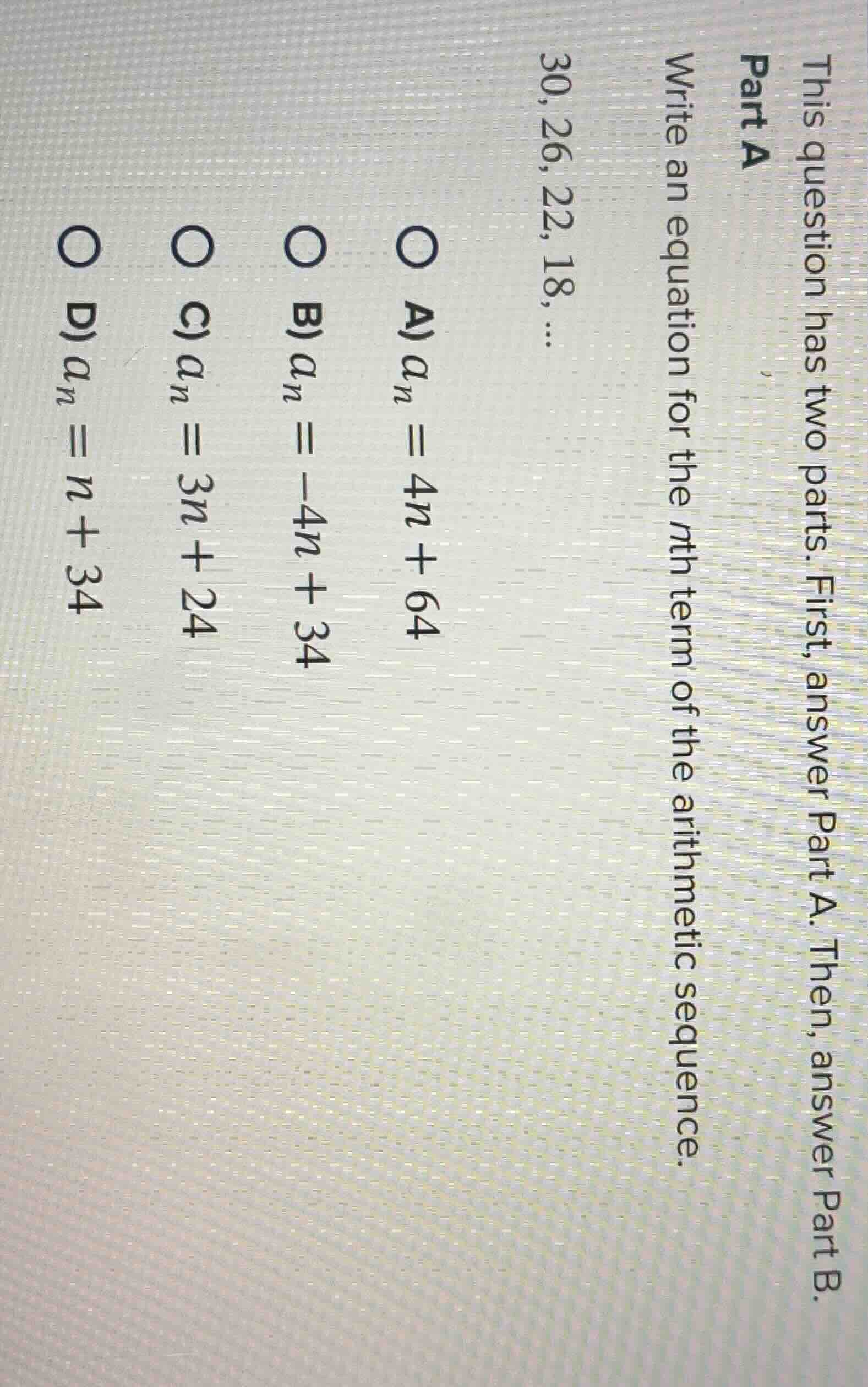 this question has two parts. first, answer part a. then, answer part b.…