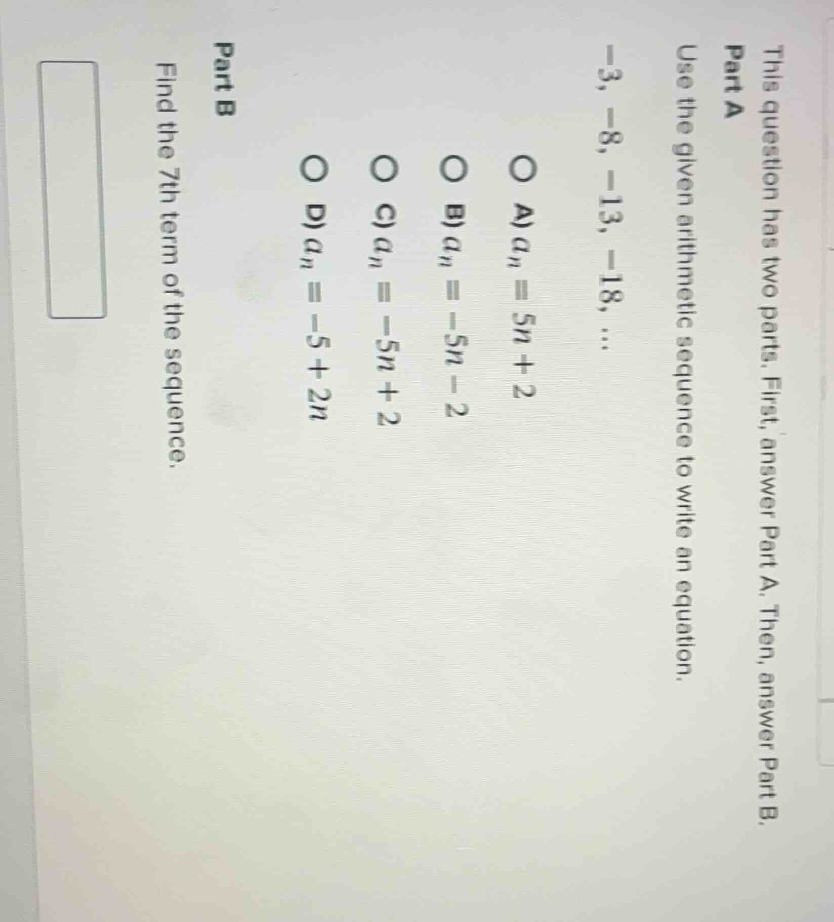 this question has two parts. first, answer part a. then, answer part b.…