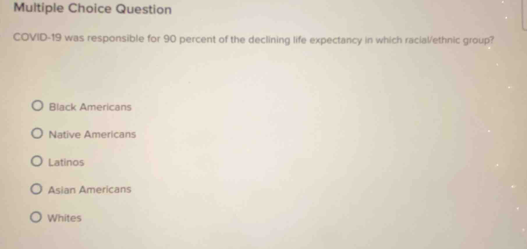 multiple choice question covid-19 was responsible for 90 percent of the…