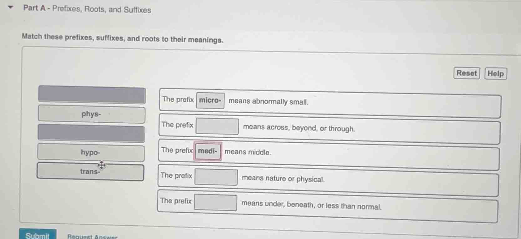 part a - prefixes, roots, and suffixes match these prefixes, suffixes, …