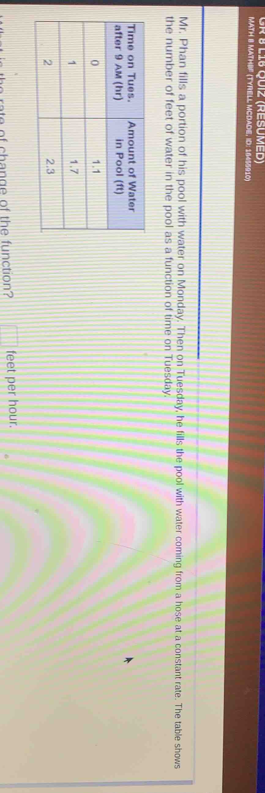 mr. phan fills a portion of his pool with water on monday. then on tues…