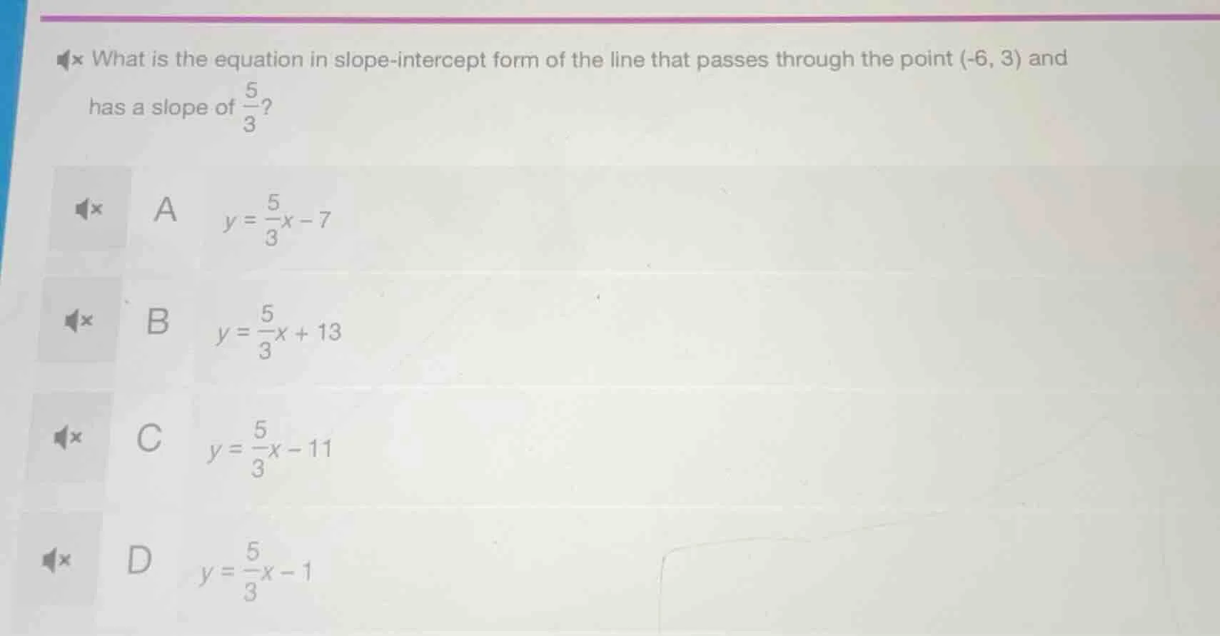 what is the equation in slope - intercept form of the line that passes …