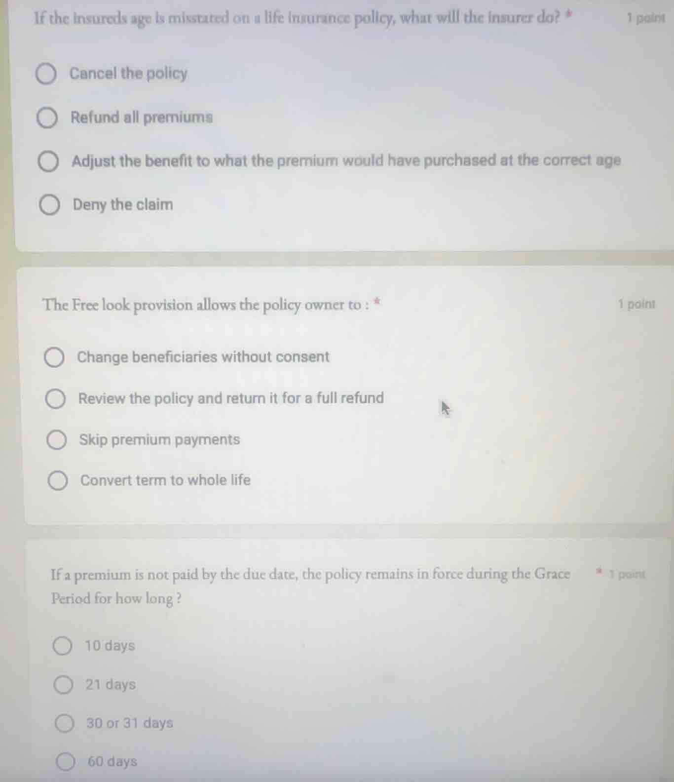 if the insureds age is misstated on a life insurance policy, what will …