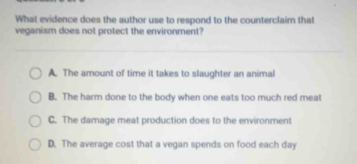 what evidence does the author use to respond to the counterclaim that v…