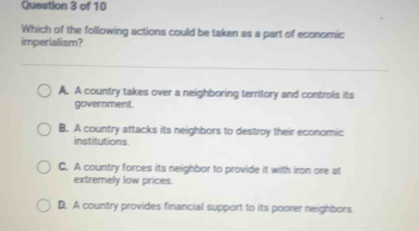 question 3 of 10 which of the following actions could be taken as a par…