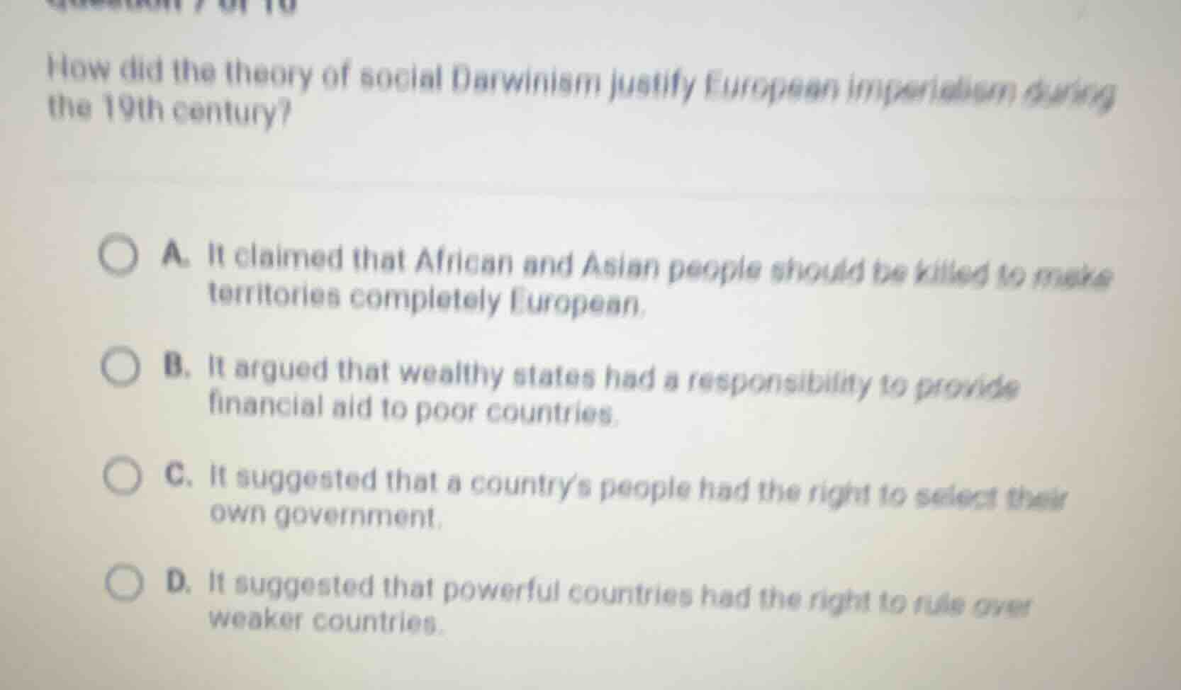 how did the theory of social darwinism justify european imperialism dur…