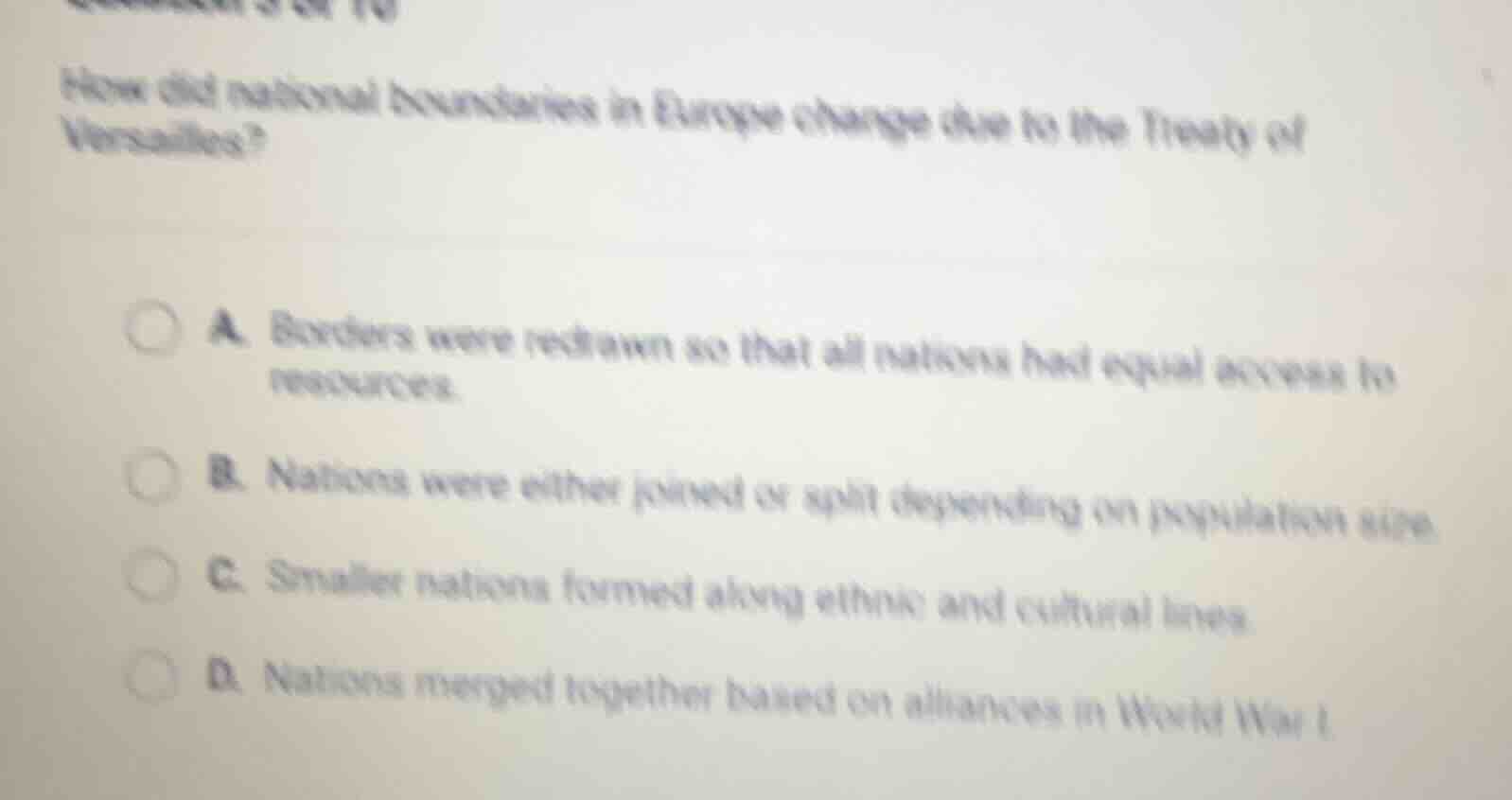 how did national boundaries in europe change due to the treaty of versa…